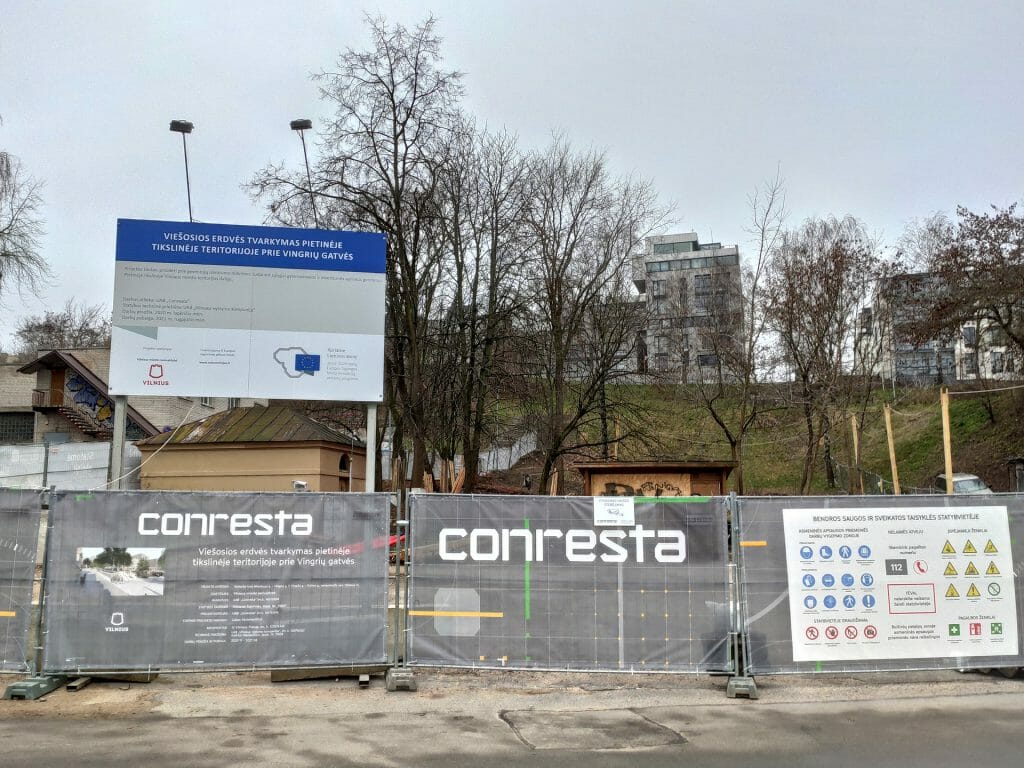 Vingrių šaltinių skveras (Vingrių g.) - Square - construction photos