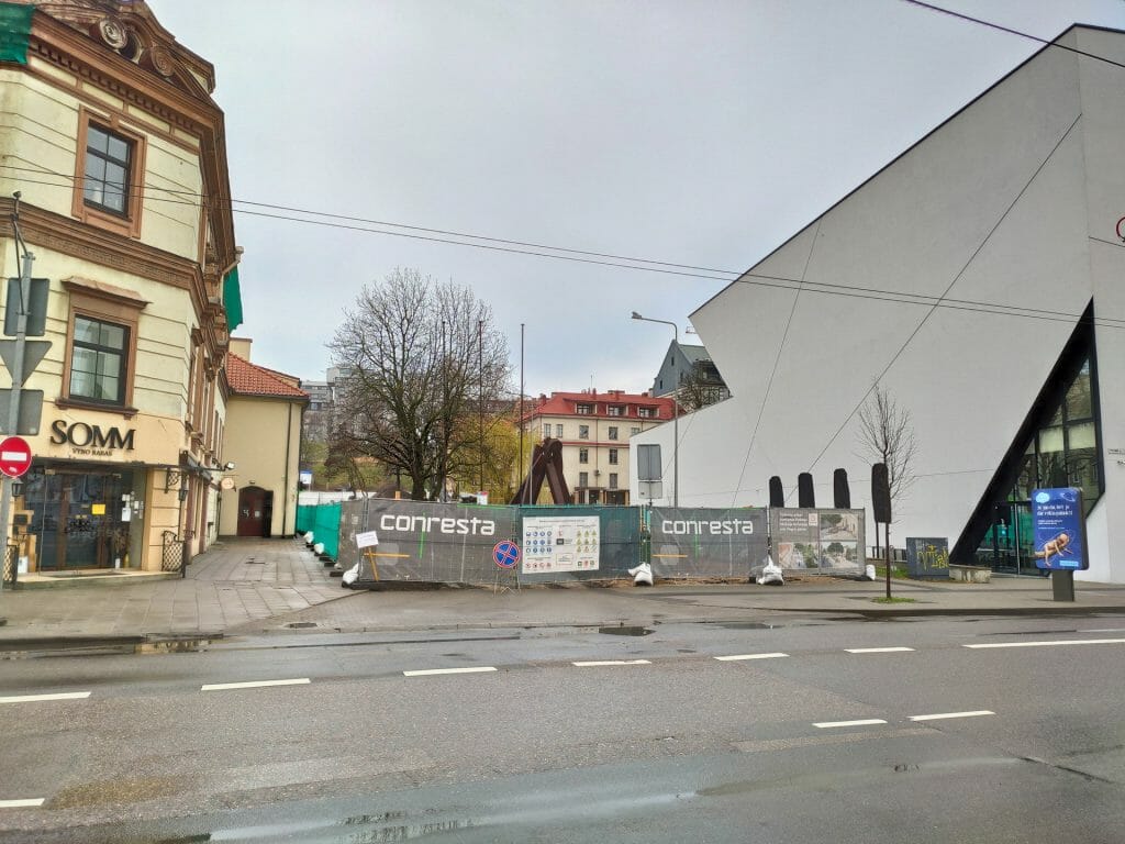 Vingrių šaltinių skveras (Vingrių g.) - Square - construction photos