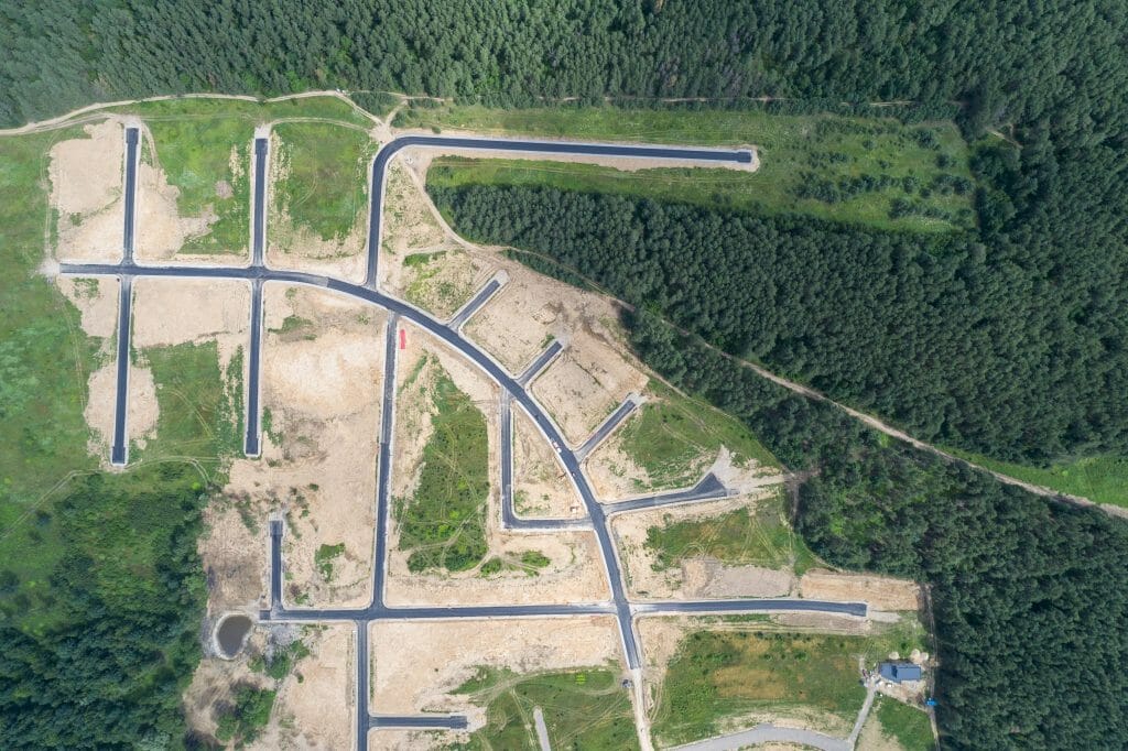 Miško panorama (Onuškio g.) - Maatükid - ehituse fotod