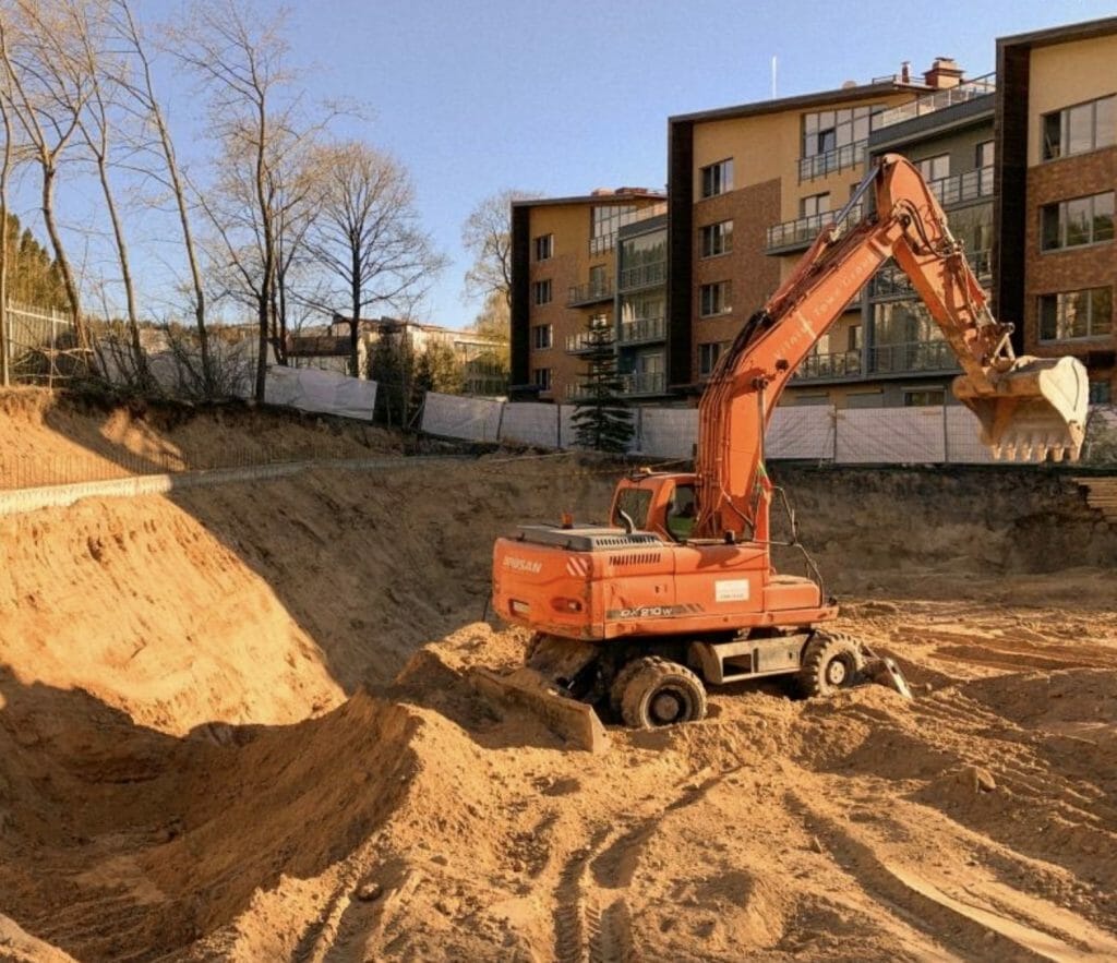Žvėryno parkas (Latvių g. 55A) - Multi apartment - construction photos