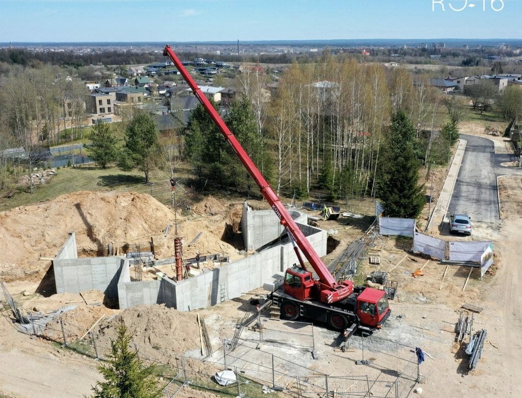 Ro16 (S. Lozoraičio g. 17A, 15C, 15B, 15, 23, 25, 25B, 25D) - Private house community - construction photos
