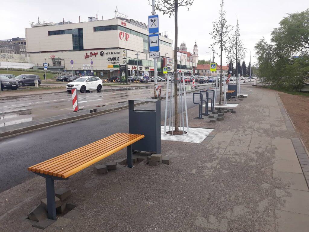 Upės g. dviračių takas (Upės g.) - Bike path - construction photos