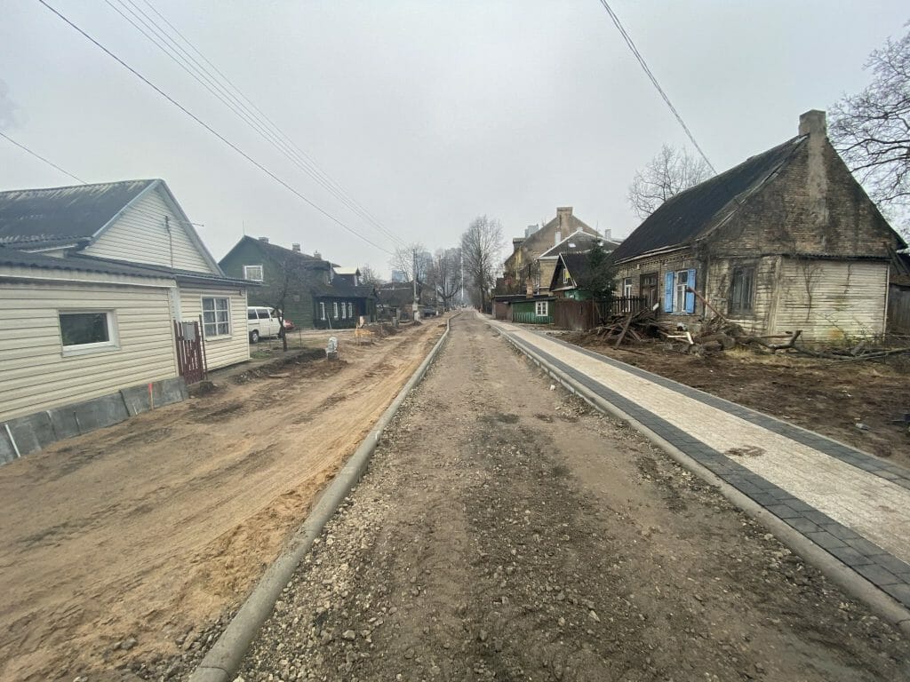 Giedraičių ir S. Fino g. (Giedraičių g.) - Bike path, Street - construction photos