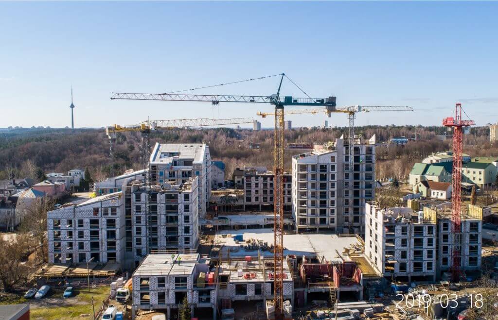 Žvėryno panoramos (Siesikų g. 14) - Multi apartment - construction photos