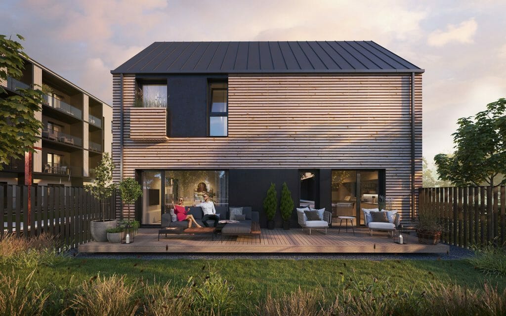 Namai-Kintai (sublokuoti namai) (Kintų g. 13) - Row housing - visualization