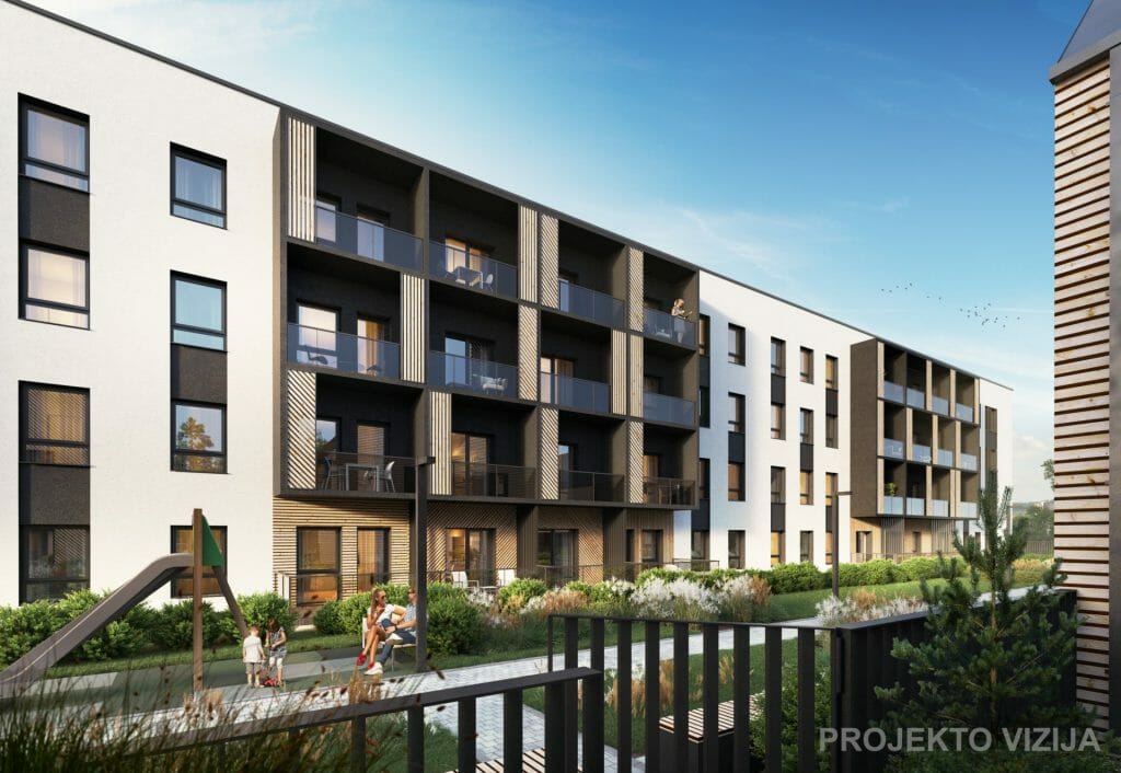 Namai-Kintai (daugiabutis) (Kintų g. 13) - Daudzdzīvokļu nams - vizualizācija