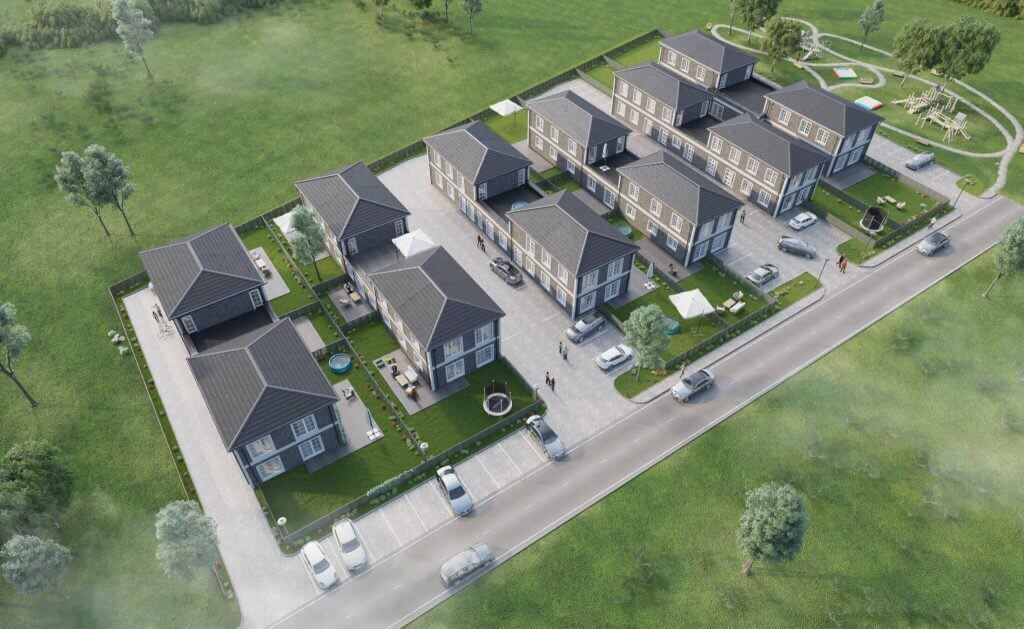 Sofa House 1 etapas (Pakarvių g. 6, 8) - Rindu mājas - vizualizācija