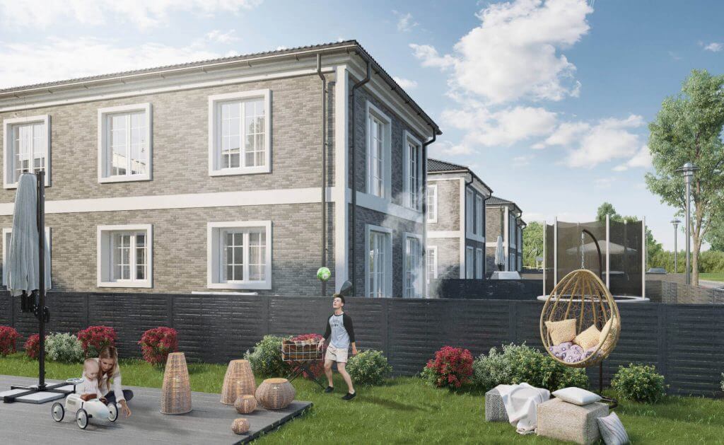 Sofa House 1 etapas (Pakarvių g. 6, 8) - Rindu mājas - vizualizācija