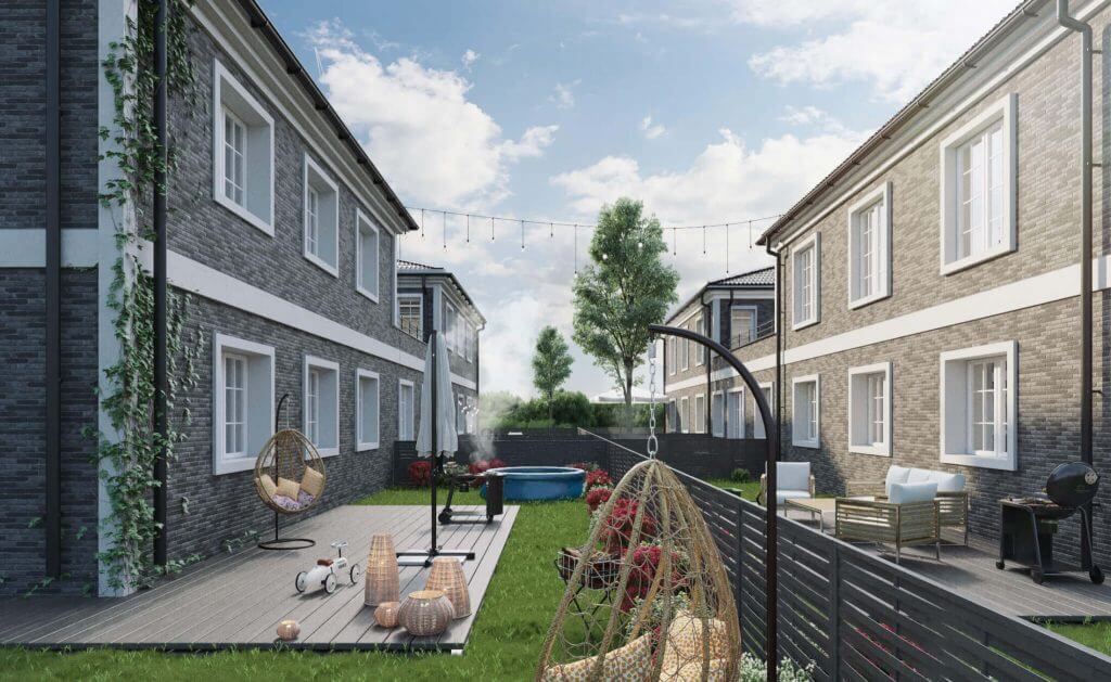 Sofa House 1 etapas (Pakarvių g. 6, 8) - Rindu mājas - vizualizācija