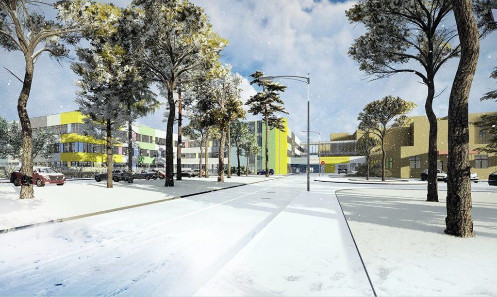 Vaiko raidos centras ir pediatrijos I korpusas (Santariškių g. 7) - Hospital - visualization