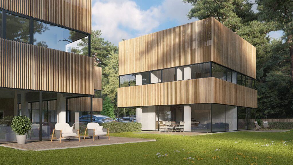 Valakampių miško pasaka (Pasakų g. 6A, 6B, 6D, 6E, 6F, 6G) - Row housing - visualization