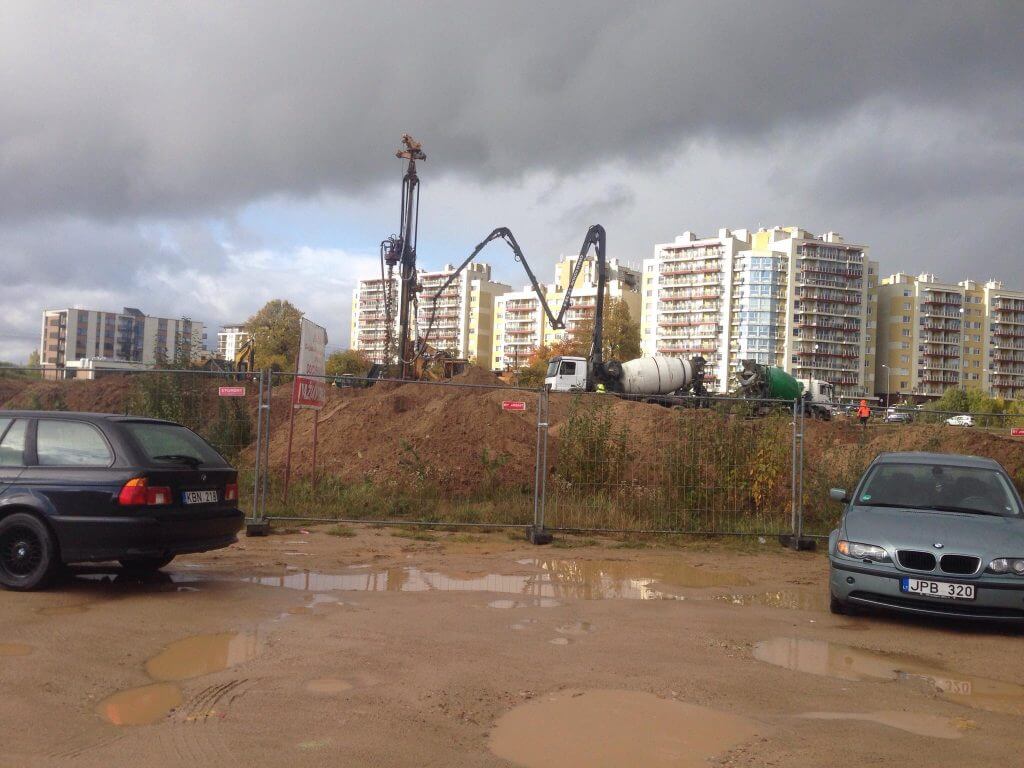 Rimi Pavilnionių g. (Pavilnionių g. 22) - Pārtikas veikals - būvdarbu attēli