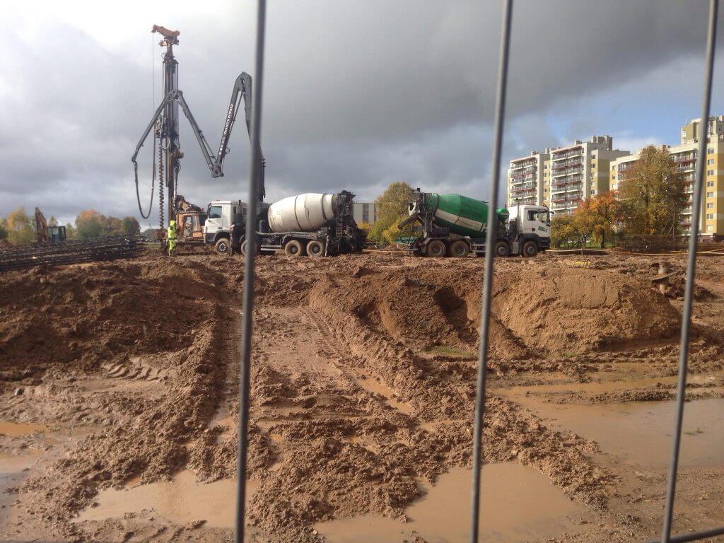 Rimi Pavilnionių g. (Pavilnionių g. 22) - Pārtikas veikals - būvdarbu attēli