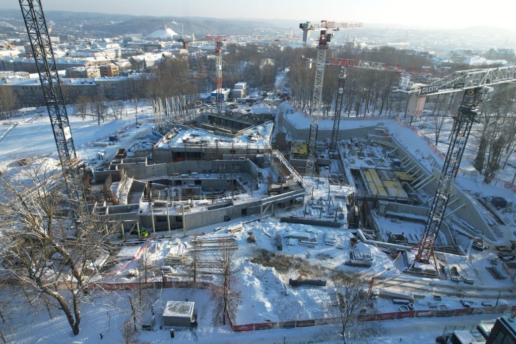 Nacionalinė koncertų salė "Tautos namai" (V. Mykolaičio-Putino g. 5) - Concert hall - construction photos