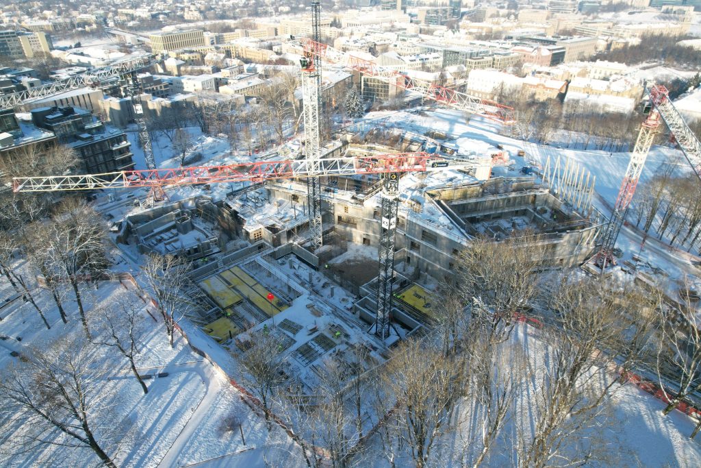 Nacionalinė koncertų salė "Tautos namai" (V. Mykolaičio-Putino g. 5) - Concert hall - construction photos
