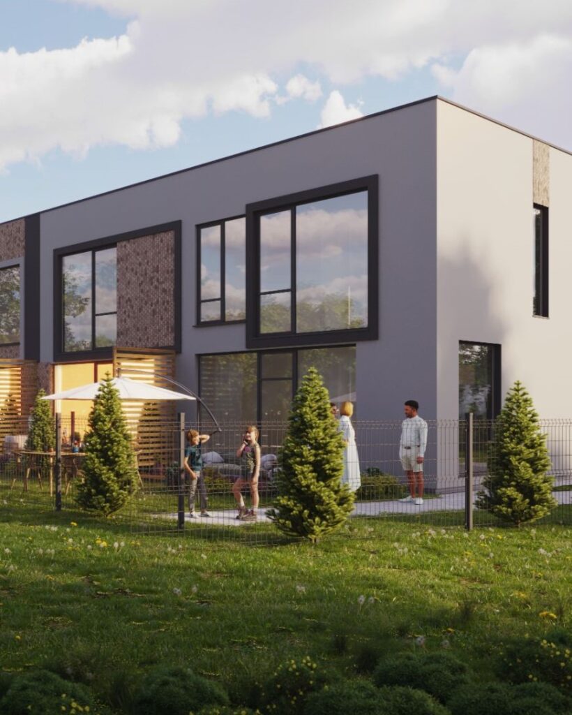 Suburbija 2.0 (Žozefo Pusjė g. 50) - Row housing - visualization