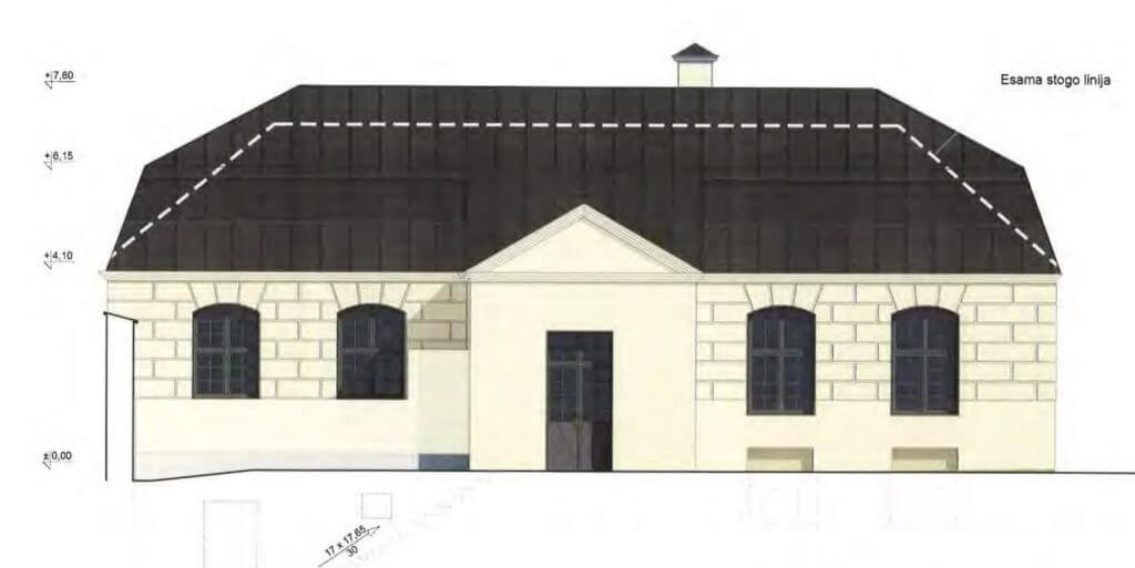 Daržininko namo rekonstrukcija į administracinį (Antakalnio g. 17) - Office center - visualization