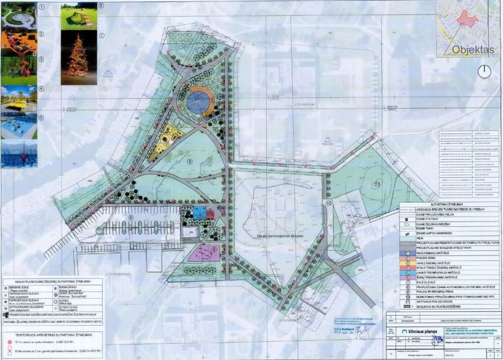 Fabijoniškių skveras prie darželio Karuselė (S. Nėries g.) - Square - visualization