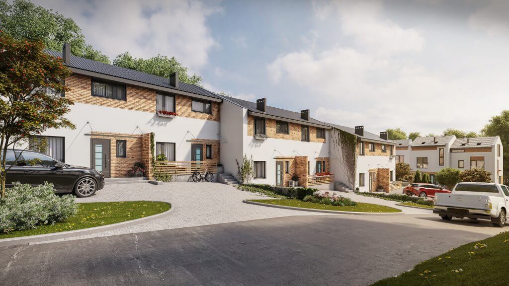 Ievų namai (Ievų g. 3) - Row housing - visualization