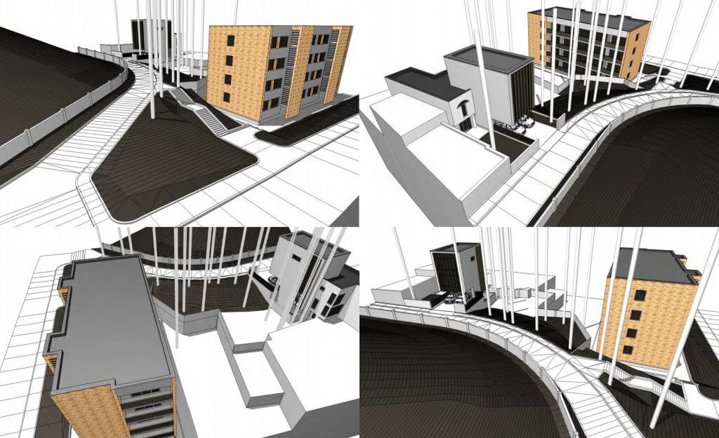 M. K. Paco g. 4B (M. K. Paco g. 4B) - Office center - visualization
