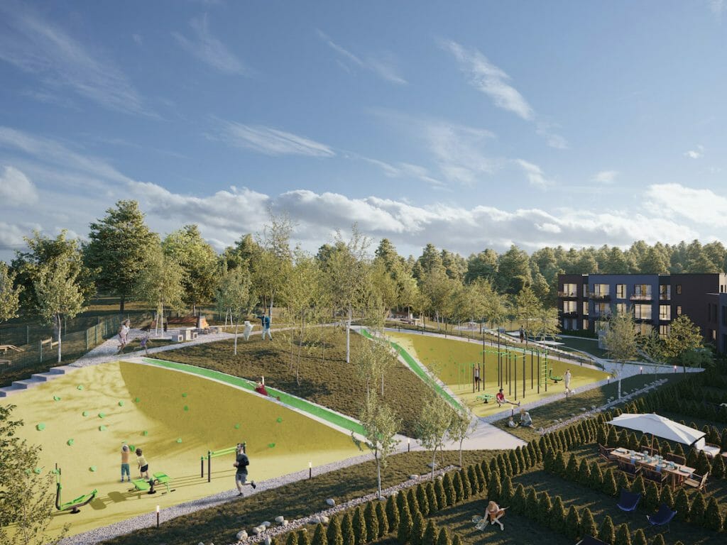 PaJustis 2 etapas (sublokuoti namai) (Mozūriškių g. 190) - Row housing - visualization