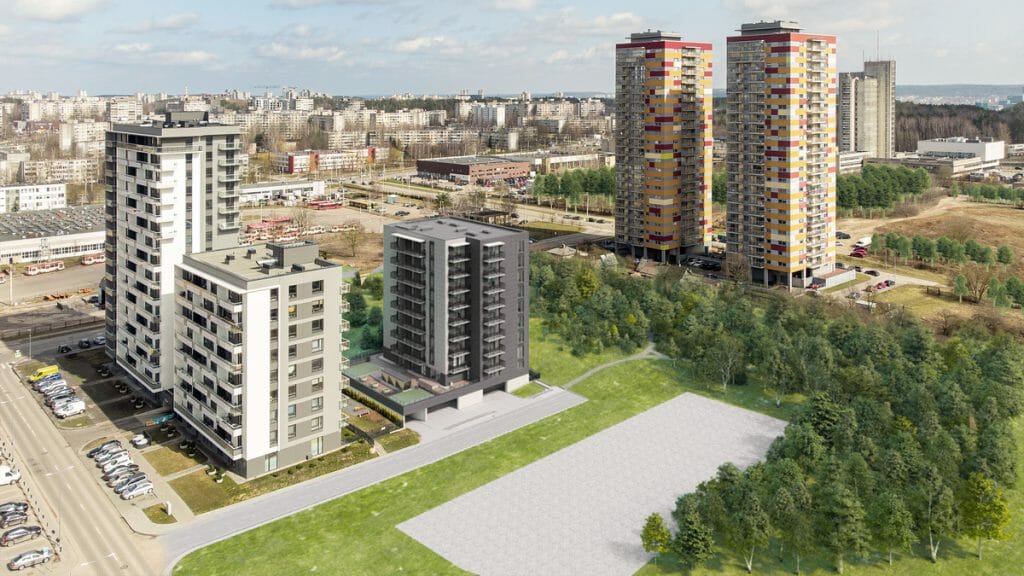 S15 (Spaudos g. 15) - Multi apartment - visualization