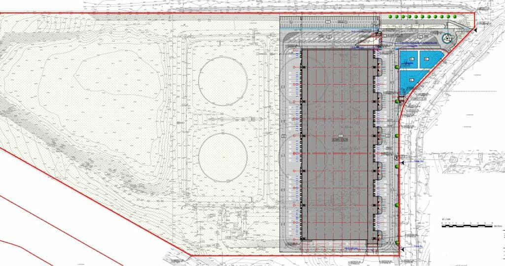 J55 logistikos centras 1 etapas (Jočionių g. 55) - Warehouse / Distribution center - visualization