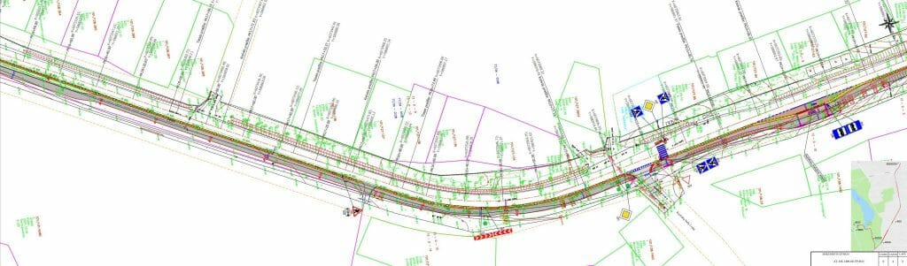 Žaliųjų ežerų g. dviračių takas iki miesto ribos (Žaliųjų ežerų g., Gulbinų g., Europos parko g.) - Bike path - visualization