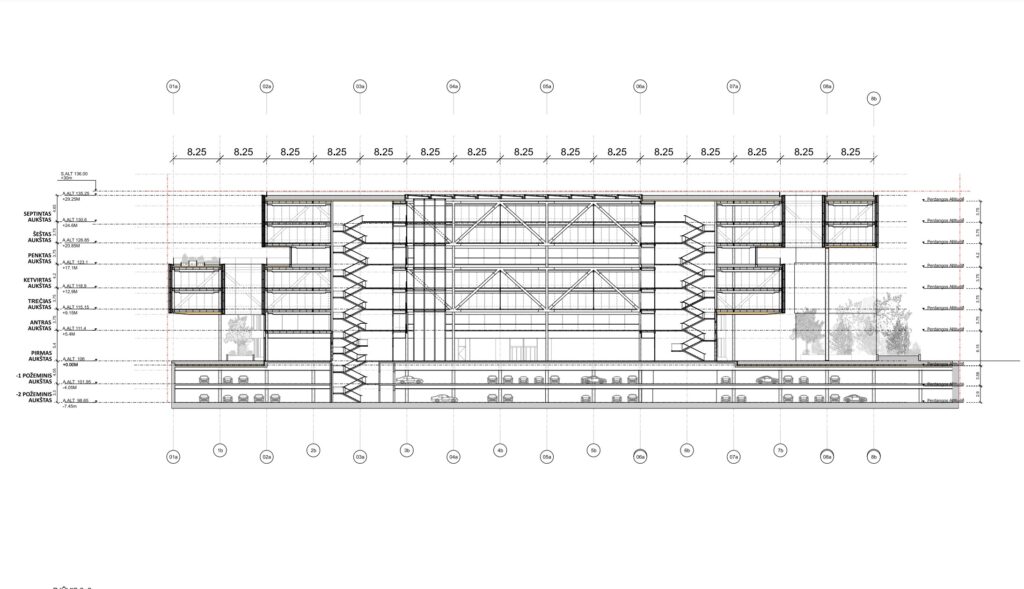 Sąvaržėlė (Konstitucijos pr. 14A) - Office center - visualization