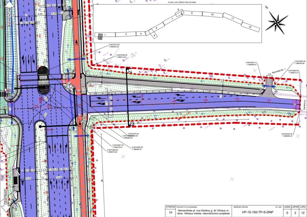 Nemenčinės pl. rekonstrukcija (Nemenčinės pl.) - Bike path, Road - visualization