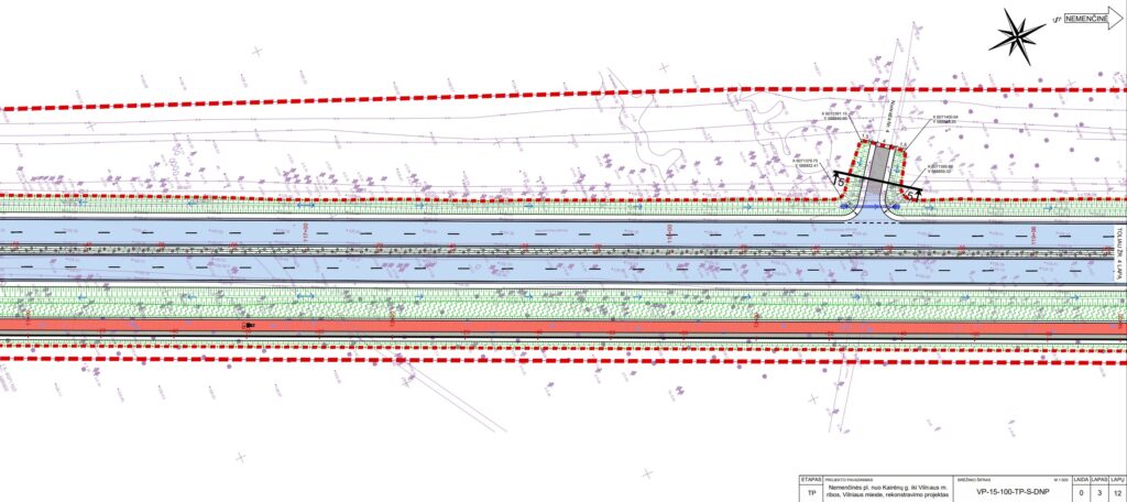 Nemenčinės pl. rekonstrukcija (Nemenčinės pl.) - Bike path, Road - visualization