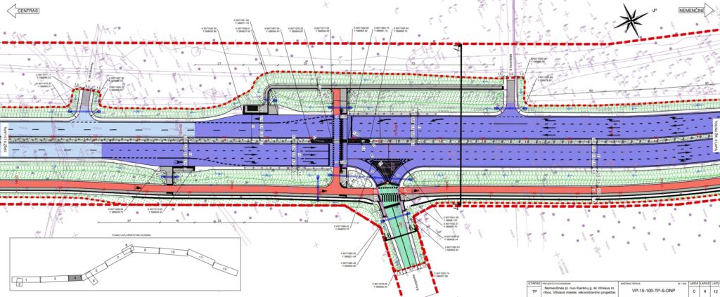 Nemenčinės pl. rekonstrukcija (Nemenčinės pl.) - Bike path, Road - visualization