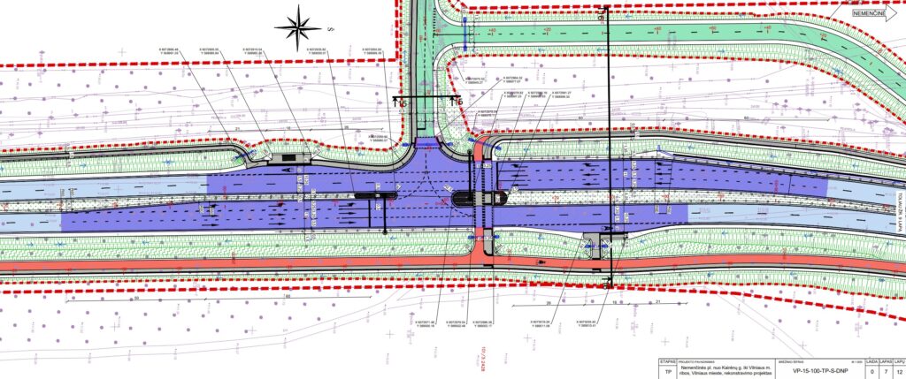 Nemenčinės pl. rekonstrukcija (Nemenčinės pl.) - Bike path, Road - visualization