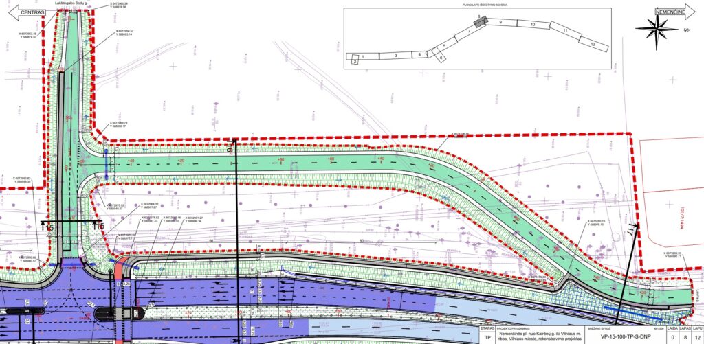 Nemenčinės pl. rekonstrukcija (Nemenčinės pl.) - Bike path, Road - visualization