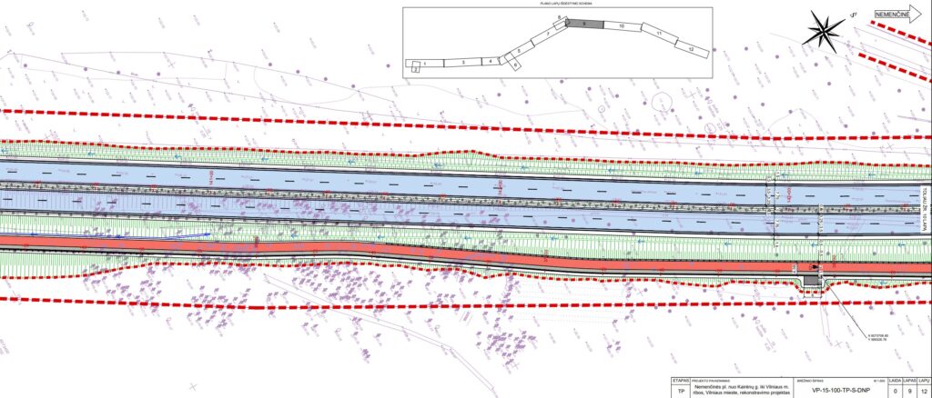 Nemenčinės pl. rekonstrukcija (Nemenčinės pl.) - Bike path, Road - visualization