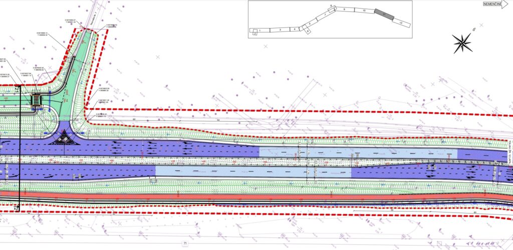 Nemenčinės pl. rekonstrukcija (Nemenčinės pl.) - Bike path, Road - visualization