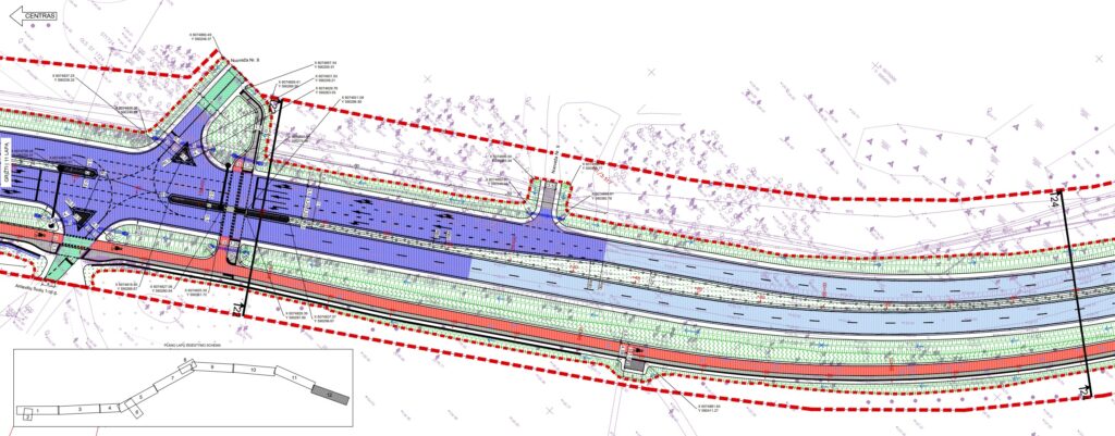 Nemenčinės pl. rekonstrukcija (Nemenčinės pl.) - Bike path, Road - visualization