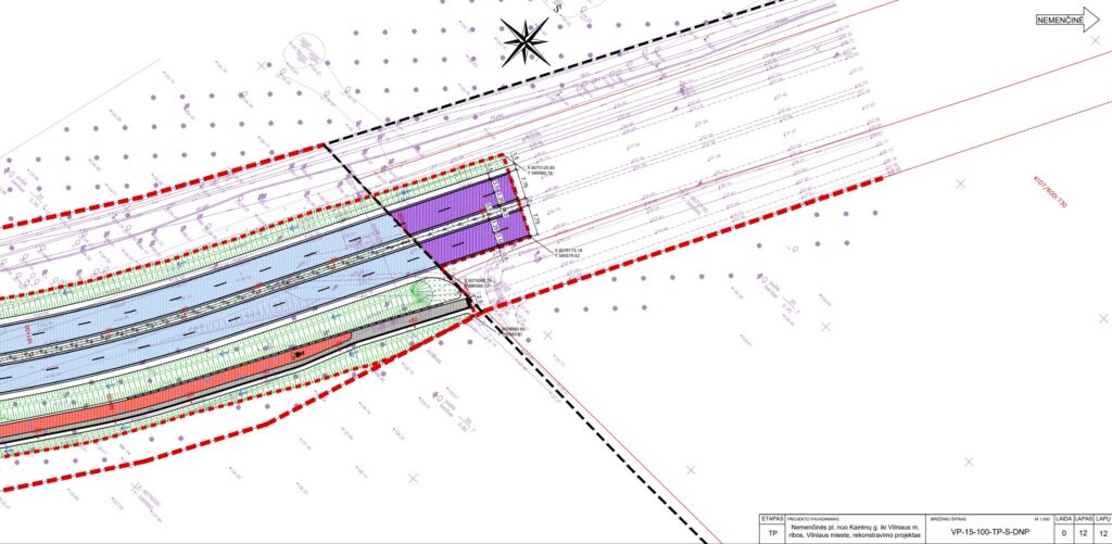 Nemenčinės pl. rekonstrukcija (Nemenčinės pl.) - Bike path, Road - visualization