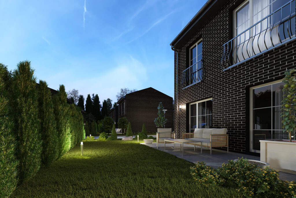 Pavilnio oazė 1 etapas (Adolfo Šapokos g. 36, 40, 40A, 42, Juozo Ereto g. 51, 51A, 51B) - Private house community, Row housing - visualization