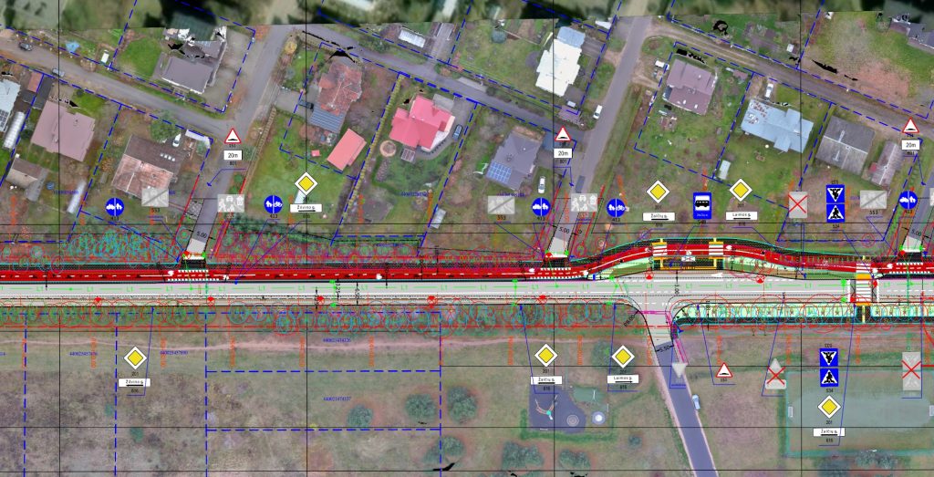 Ragučio - Balsių g. dviračių takas (Ragučio g./Balsių g.) - Bike path, Street - visualization