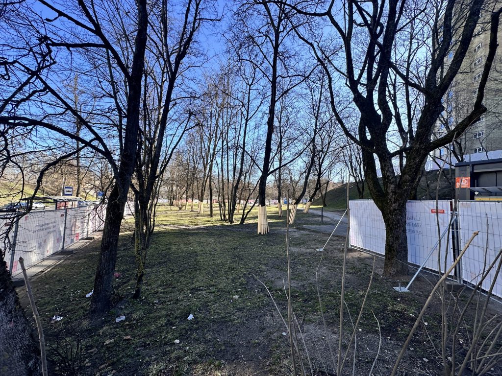 Pelesos skveras (Liepkalnio g. / Pelesos g.) - Parks - būvdarbu attēli