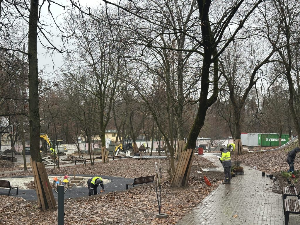 Pelesos skveras (Liepkalnio g. / Pelesos g.) - Parks - būvdarbu attēli