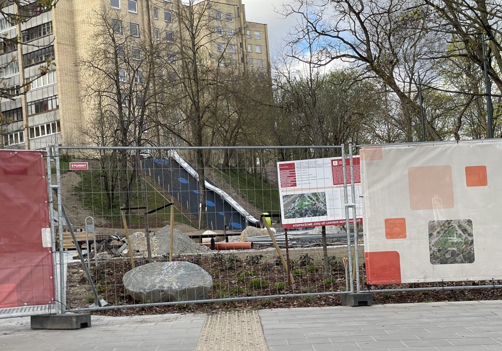 Pelesos skveras (Liepkalnio g. / Pelesos g.) - Parks - būvdarbu attēli