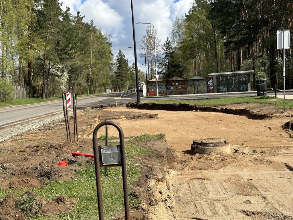 Žaliųjų ežerų g. dviračių takas iki miesto ribos (Žaliųjų ežerų g., Gulbinų g., Europos parko g.) - Bike path - construction photos