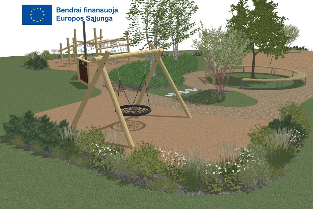 Varnės g. skveras (Varnės g.) - Parks - vizualizācija