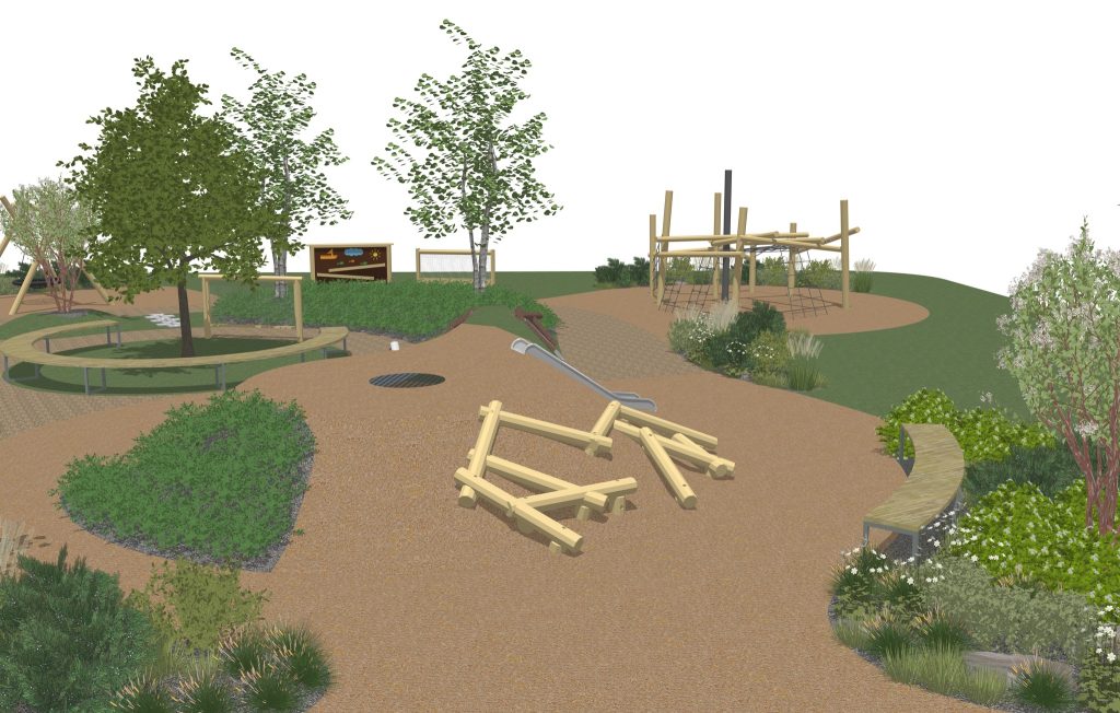 Varnės g. skveras (Varnės g.) - Parks - vizualizācija