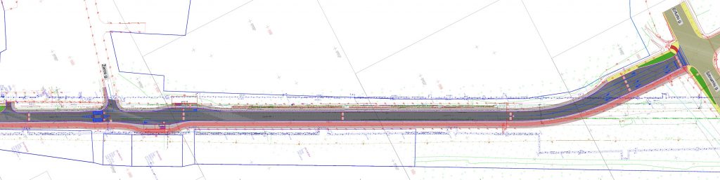 Lazdynėlių g. rekonstrukcija (Lazdynėlių g.) - Velosipēdu ceļš, Iela - vizualizācija