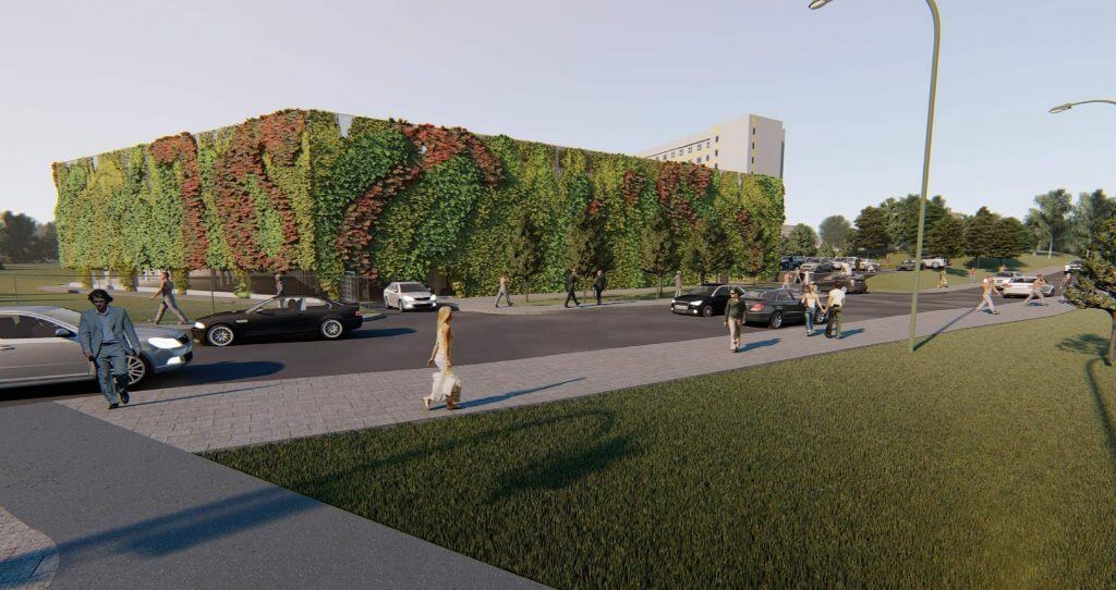 Daugiaaukštis parkingas Santariškių g. 1 (P11) (Santariškių g. 1) - Parking facility - visualization