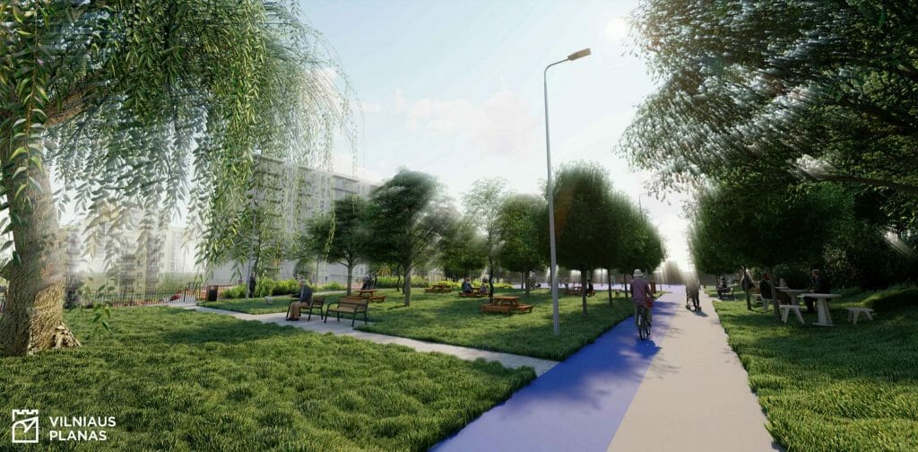 Perkūno skveras (Perkūnkiemio g.) - Square - visualization