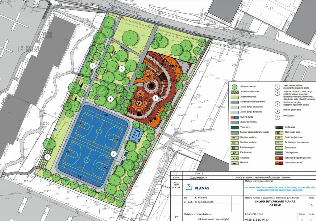 Perkūno skveras (Perkūnkiemio g.) - Square - visualization